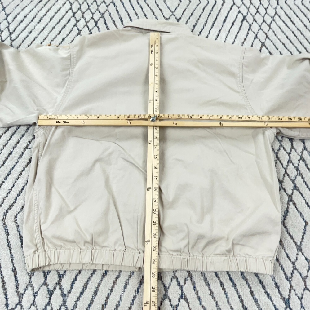 Eddie Bauer Jacket Men Medium Tan Twill Jean Denim Unlined‎ Hunting Coat Adult - Picture 9 of 13
